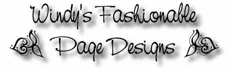 Windy's Fashionable Page Designs